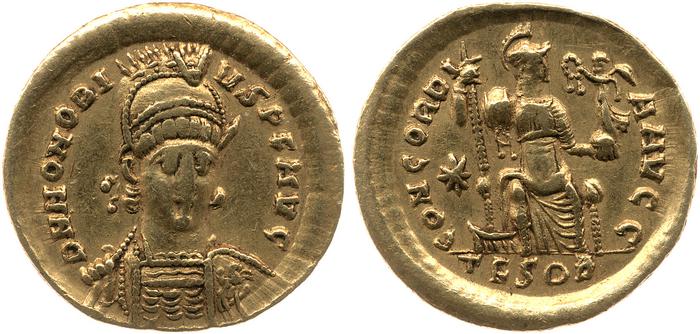 реверс RIC X Theodosius II (East) 357