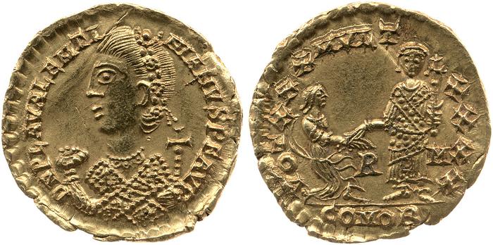 реверс RIC X Valentinian III 2040