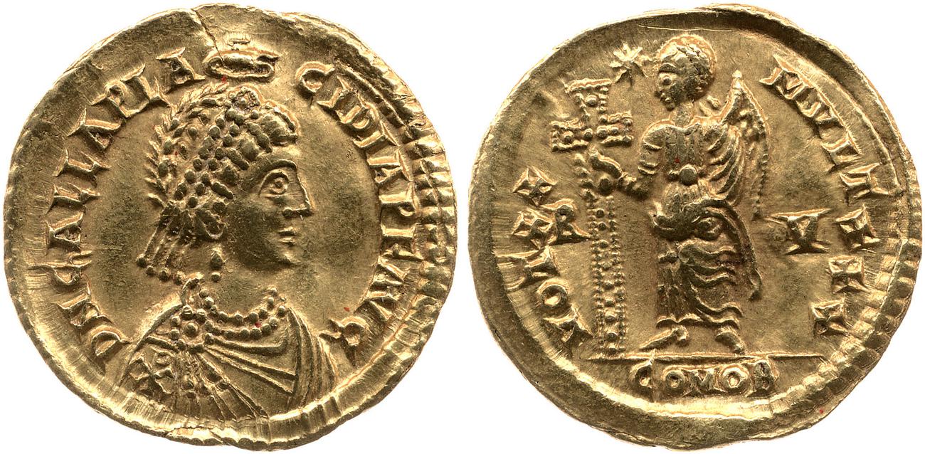 аверс RIC X Valentinian III 2012