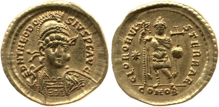 реверс RIC X Theodosius II (East) 232