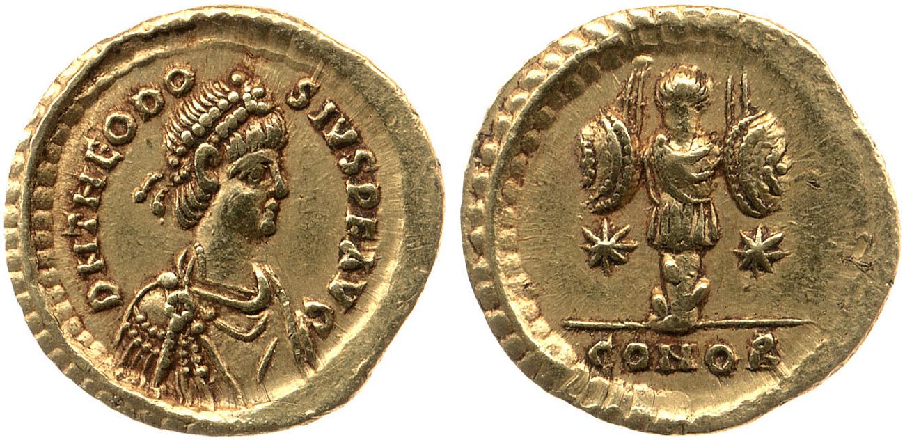 аверс RIC X Theodosius II (East) 333