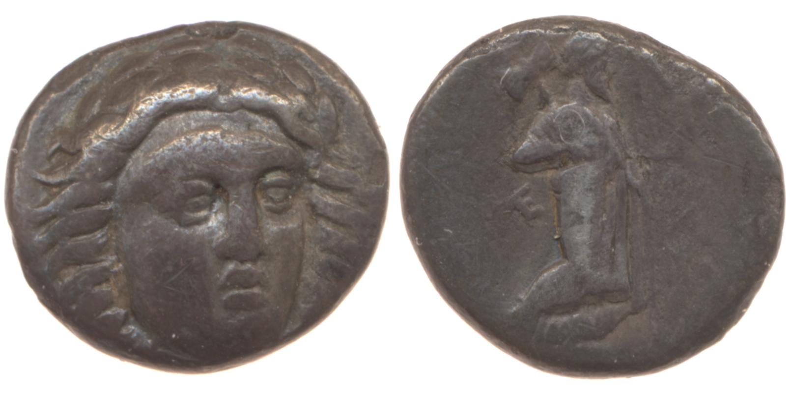 Mausolus of Caria Halicarnassus Konuk 1998 B5, аверс, bm