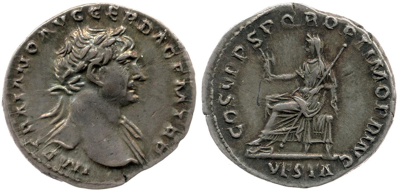 RIC II Trajan 108, аверс, bm