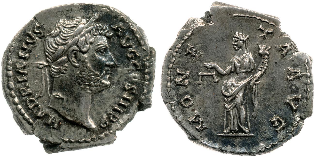 obverse RIC II, Part 3 (second edition) Hadrian 2223
