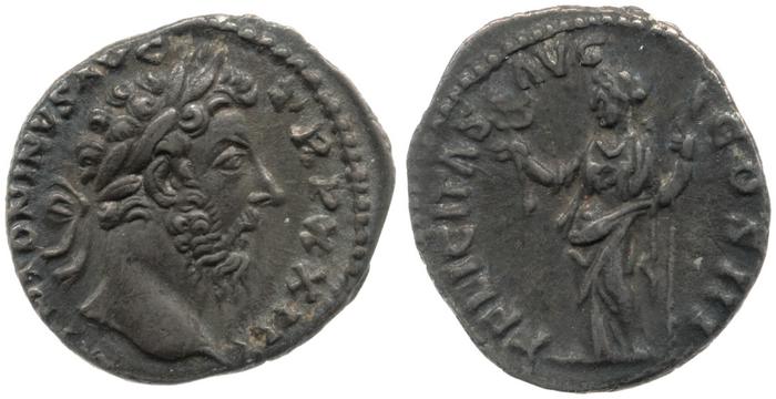 RIC III Marcus Aurelius 203, реверс, bm