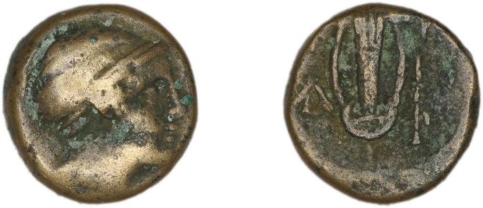Mytilene Babelon 1910 2252, реверс, bm