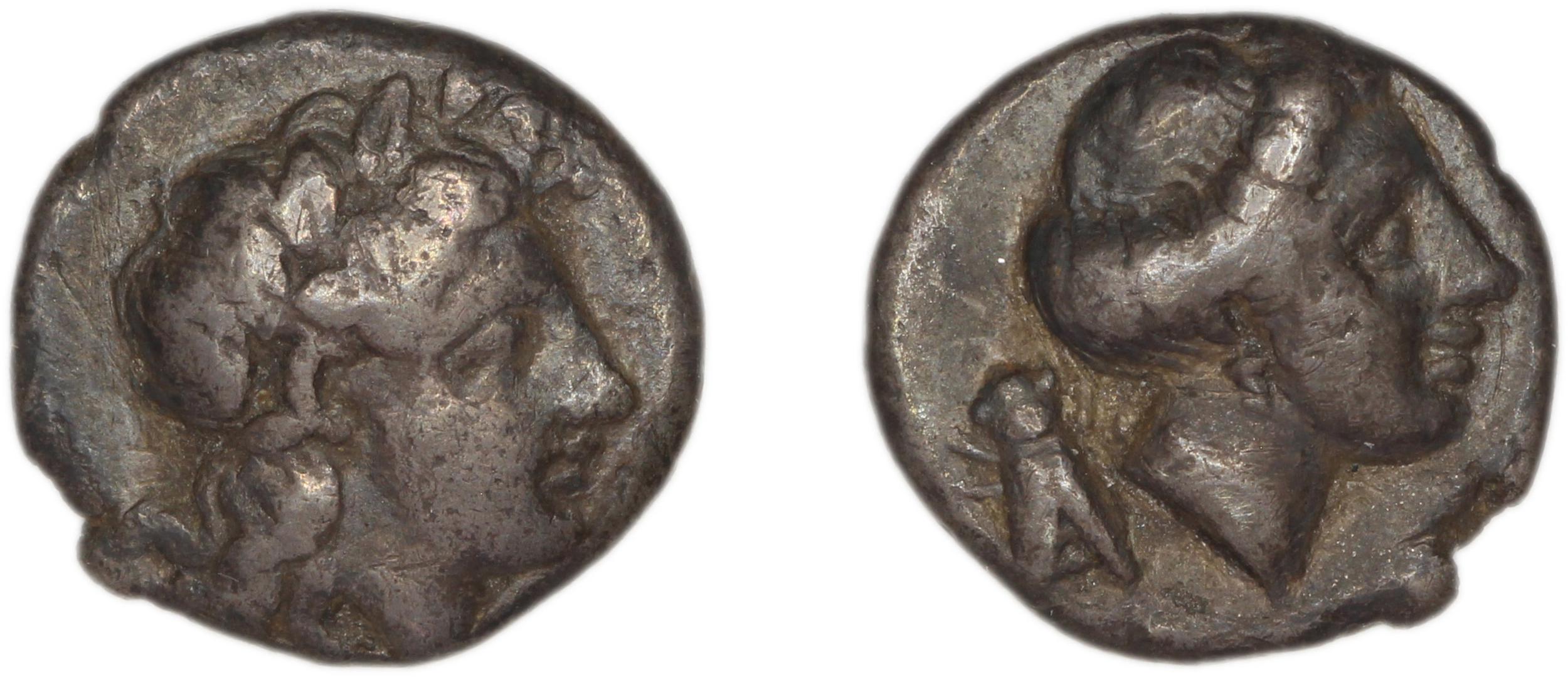 Mytilene Babelon 1910 2237-8, аверс, Британский музей