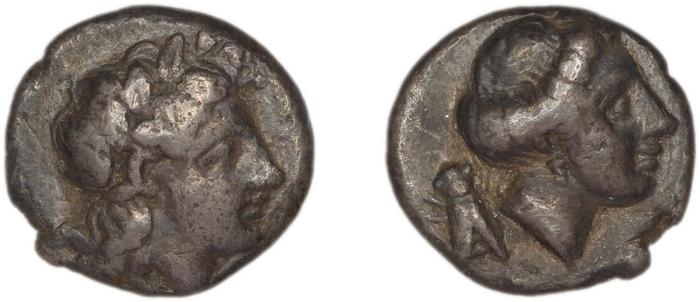 Mytilene Babelon 1910 2237-8, реверс, Британский музей
