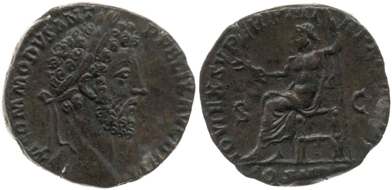 аверс RIC III Commodus 483
