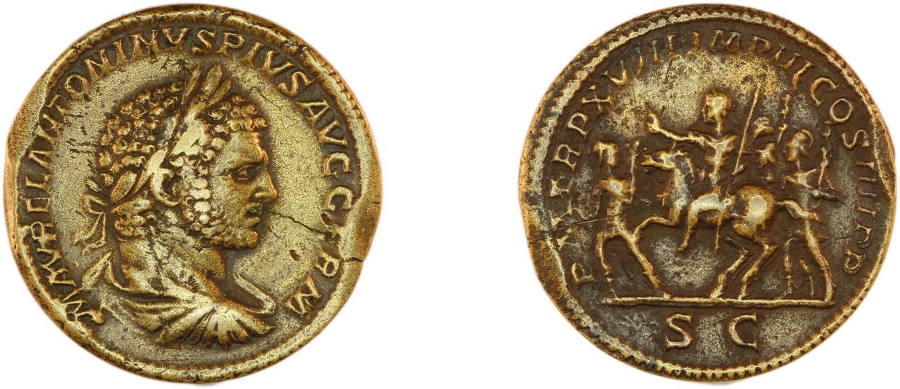 RIC IV Caracalla 546, аверс, Британский музей