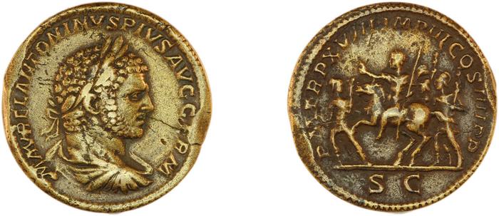 RIC IV Caracalla 546, реверс, Британский музей