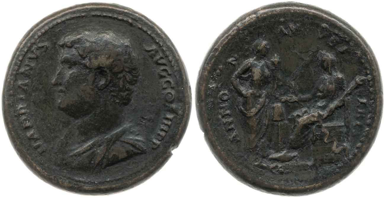 obverse RIC II, Part 3 (second edition) Hadrian 2872