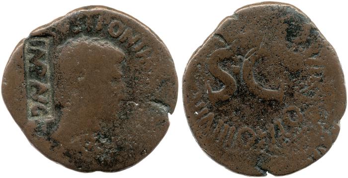 RIC I (second edition) Augustus 431, реверс, bm
