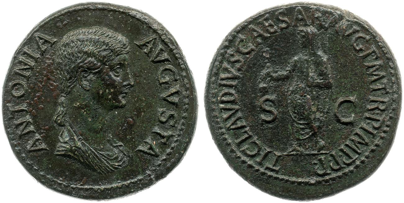 RIC I (second edition) Claudius 104, аверс, bm