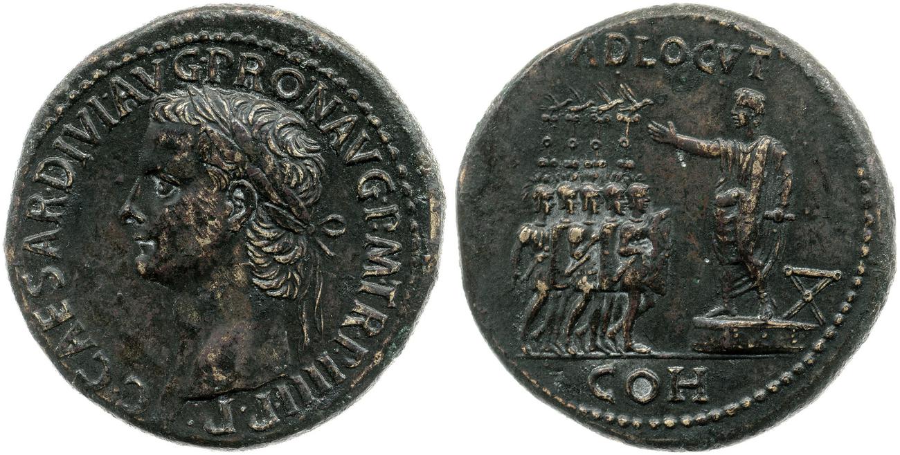 RIC I (second edition) Gaius/Caligula 48, аверс, bm