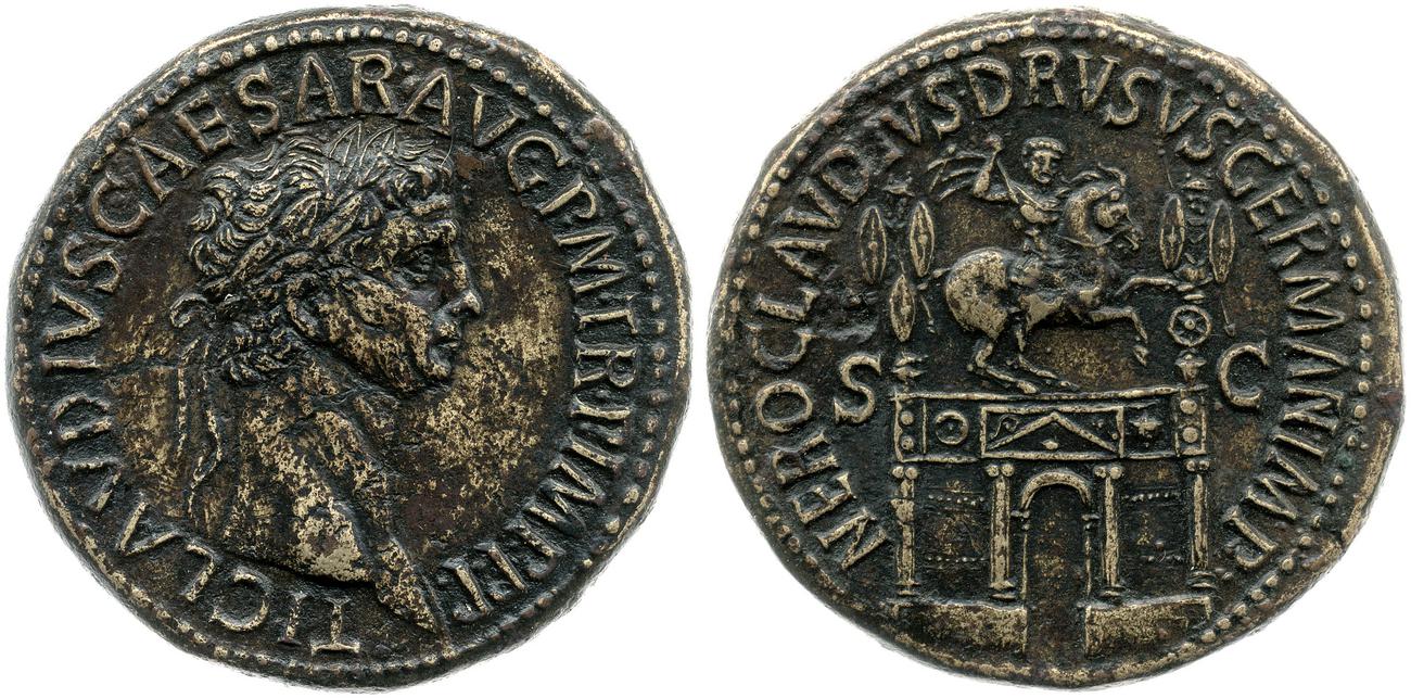 RIC I (second edition) Claudius 114, аверс, bm