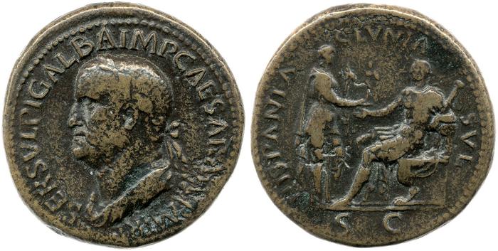 реверс RIC I (second edition) Galba 473