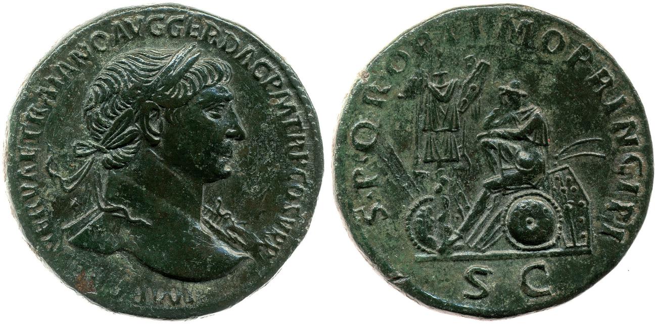 RIC II Trajan 564, аверс, bm