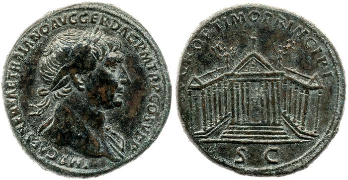 RIC II Trajan 577, реверс, bm