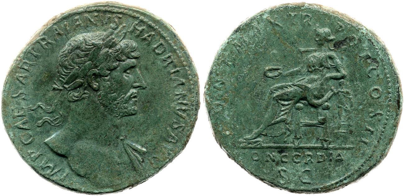 RIC II, Part 3 (second edition) Hadrian 148, аверс, Британский музей
