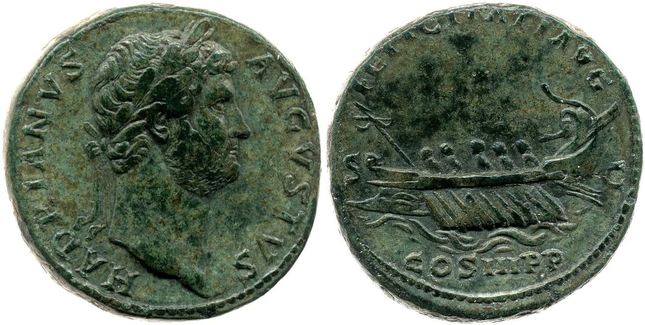 аверс RIC II, Part 3 (second edition) Hadrian 1285