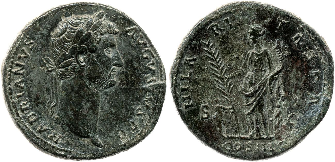 аверс RIC II, Part 3 (second edition) Hadrian 988