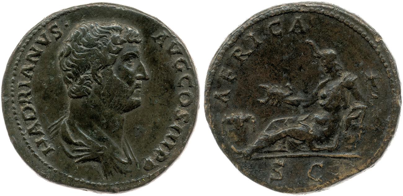 obverse RIC II, Part 3 (second edition) Hadrian 1610