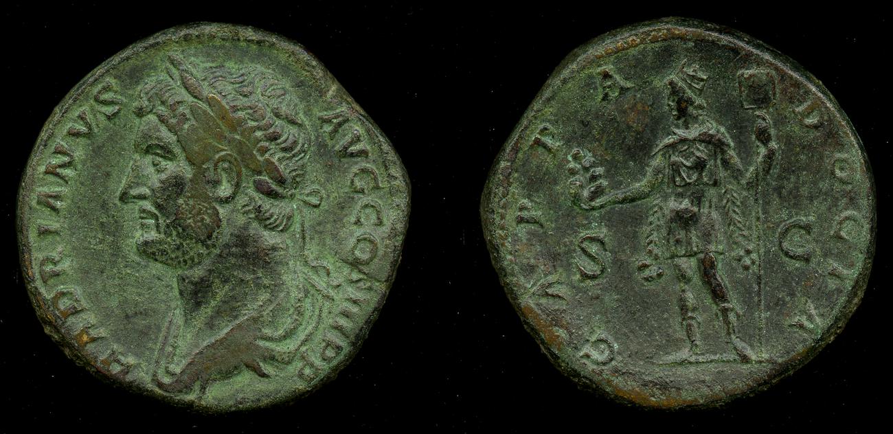 obverse RIC II, Part 3 (second edition) Hadrian 1638