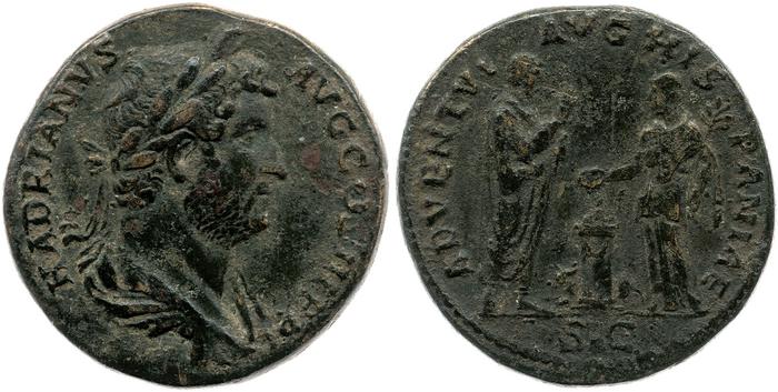 reverse RIC II, Part 3 (second edition) Hadrian 1754