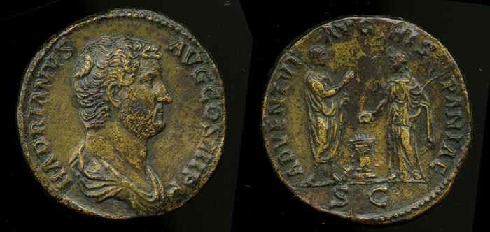 реверс RIC II, Part 3 (second edition) Hadrian 1755