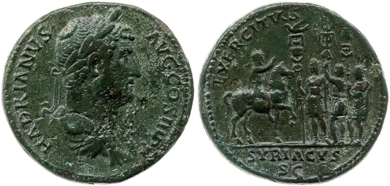 obverse RIC II, Part 3 (second edition) Hadrian 1961