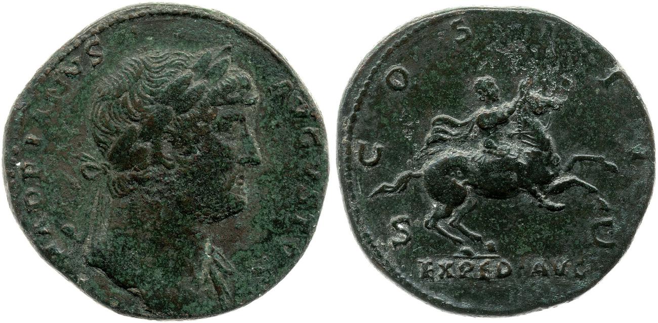 аверс RIC II, Part 3 (second edition) Hadrian 737