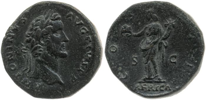 RIC III Antoninus Pius 574, реверс, Британский музей