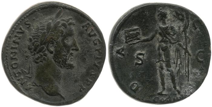 RIC III Antoninus Pius 581, реверс, Британский музей