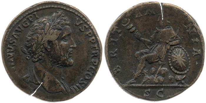 RIC III Antoninus Pius 742, реверс, Британский музей