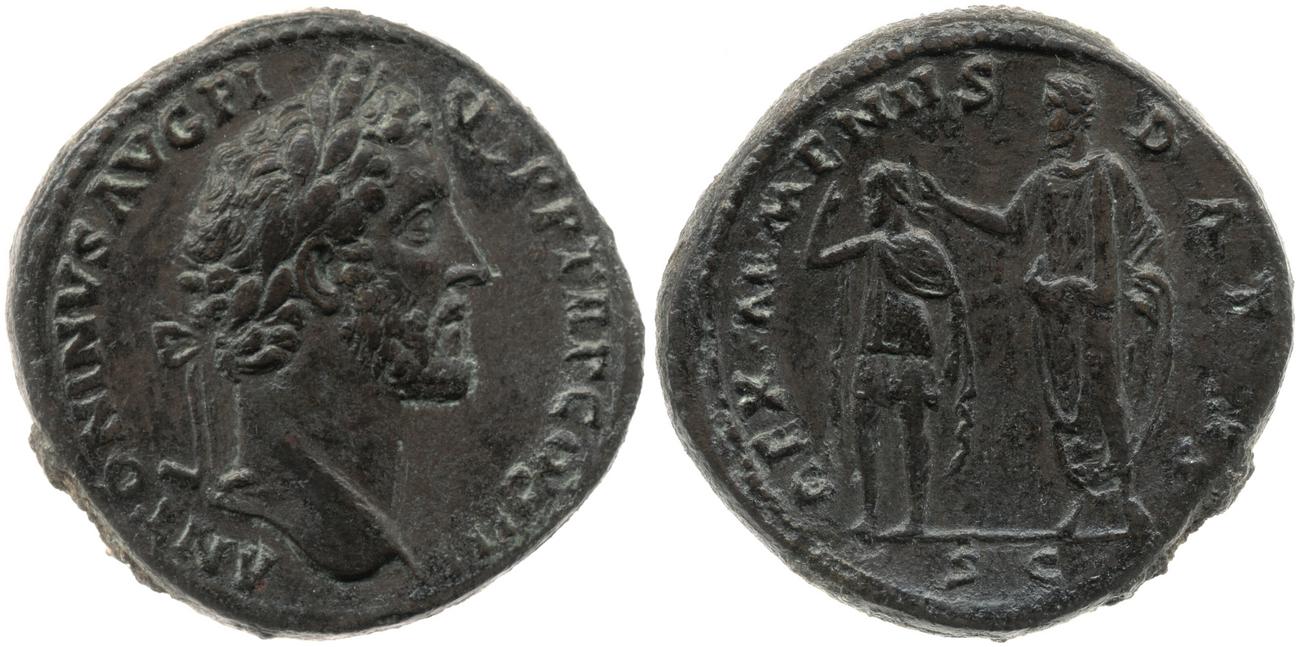 RIC III Antoninus Pius 619, аверс, Британский музей