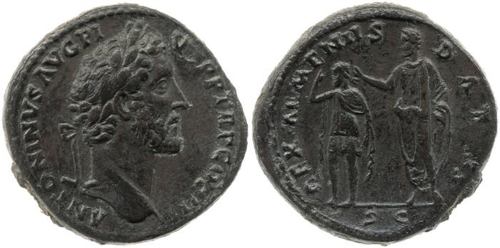 RIC III Antoninus Pius 619, реверс, Британский музей