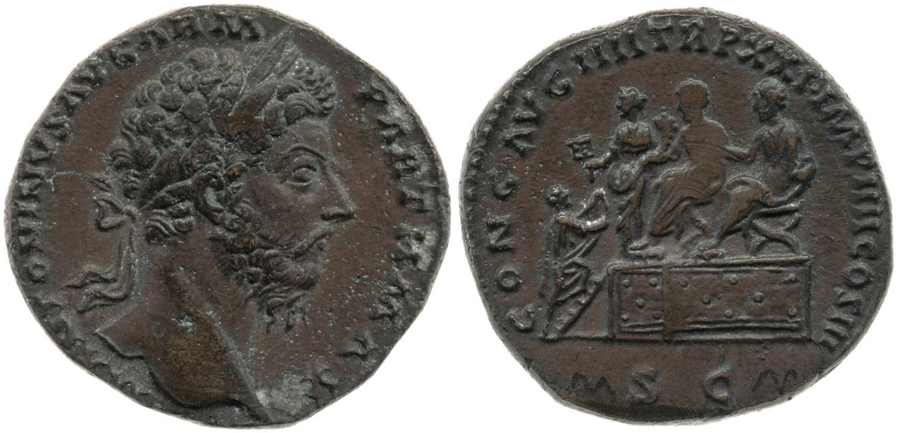 obverse RIC III Marcus Aurelius 946