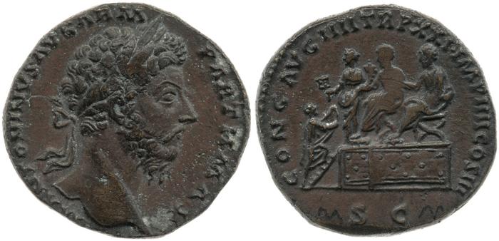 reverse RIC III Marcus Aurelius 946