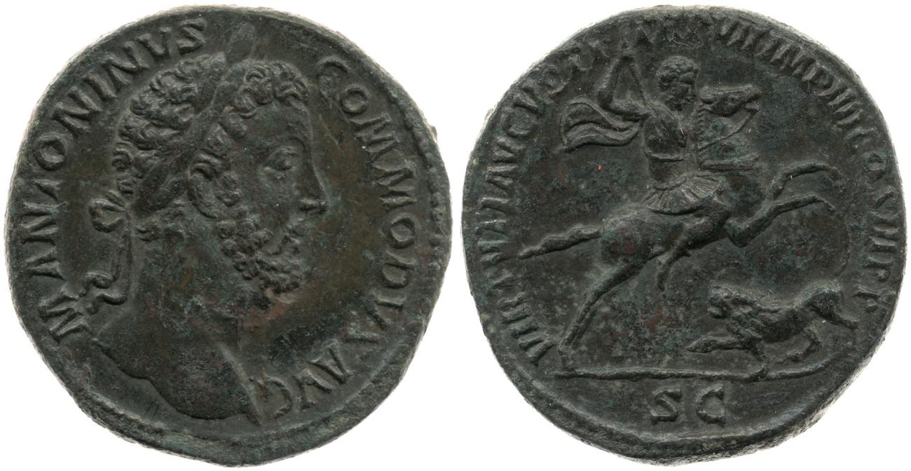 аверс RIC III Commodus 332A