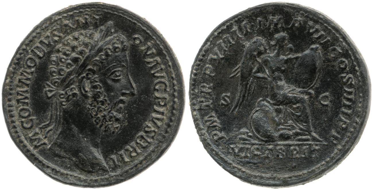RIC III Commodus 440, аверс, Британский музей