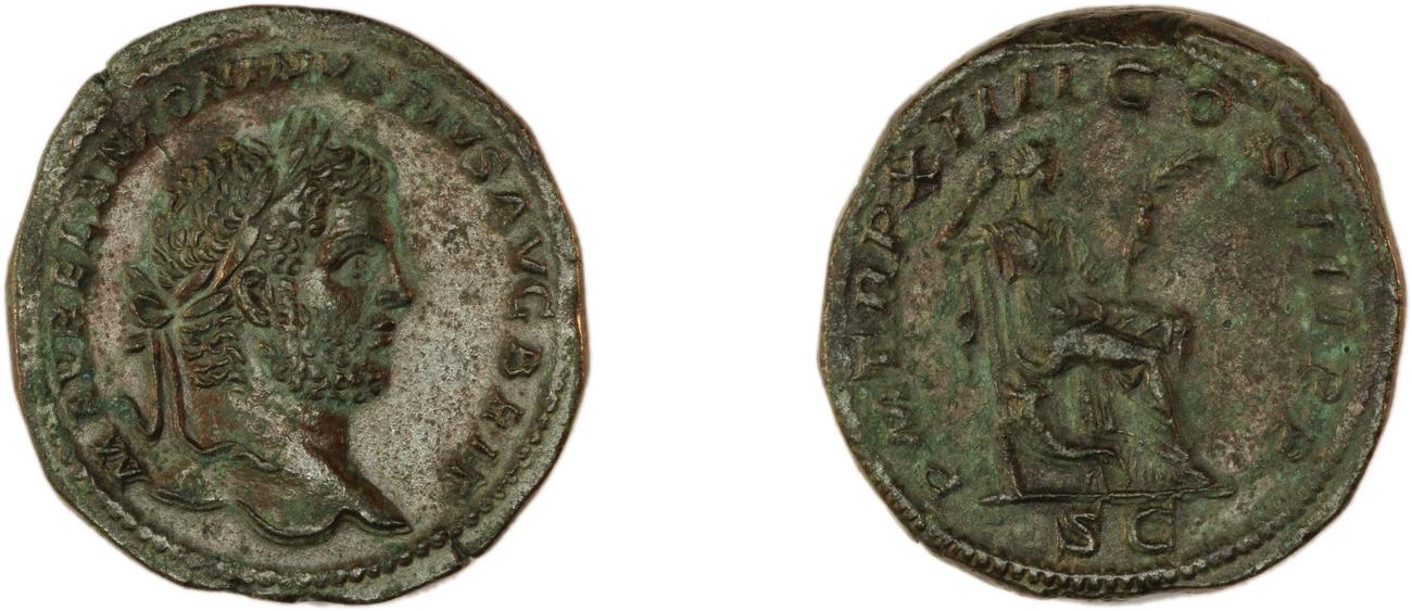 RIC IV Caracalla 480A, аверс, Британский музей