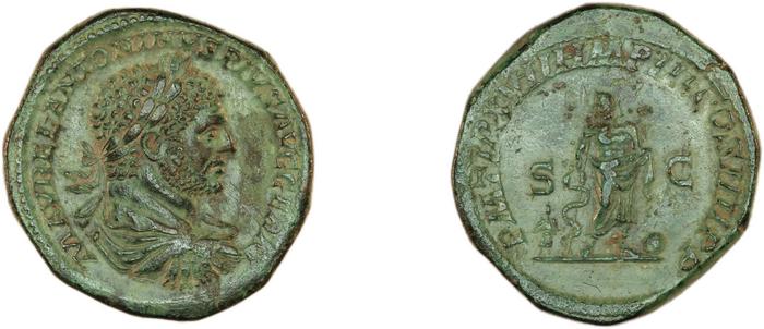 RIC IV Caracalla 538A, реверс, Британский музей