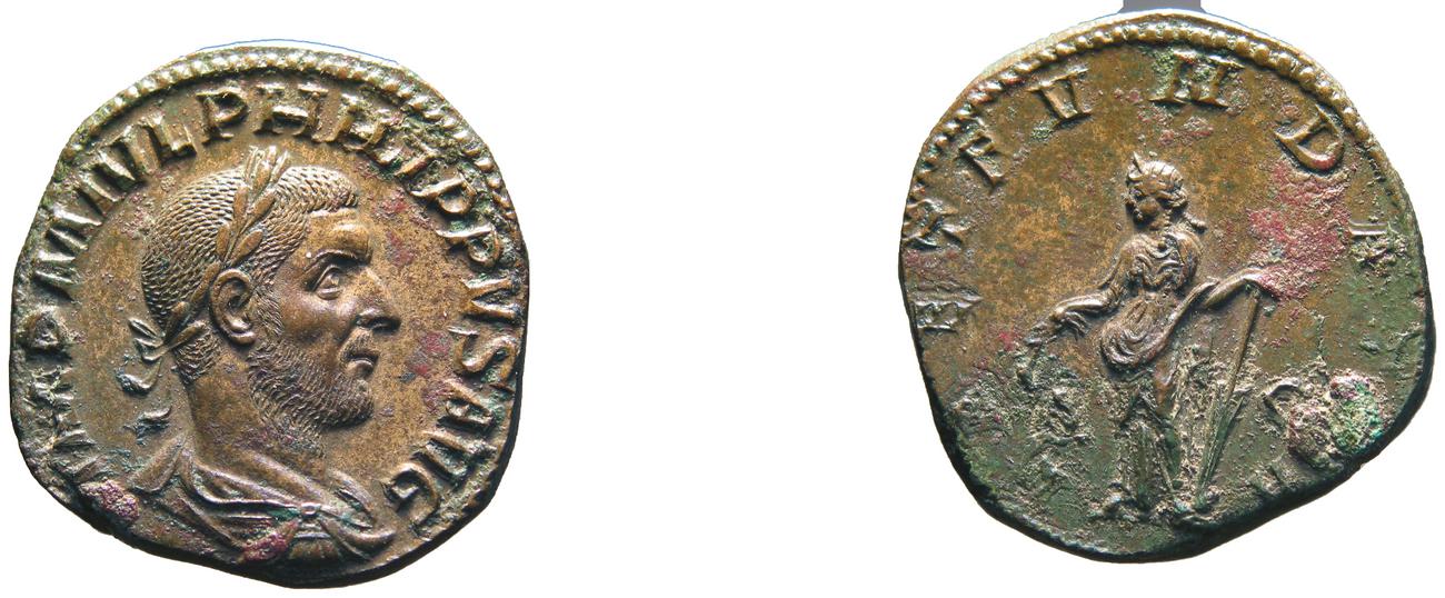 RIC IV Philip I 175A, аверс, bm