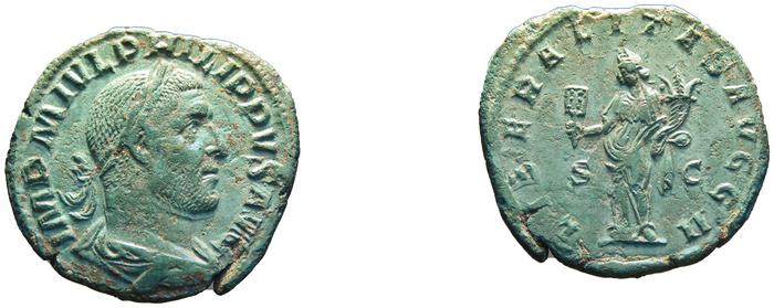 RIC IV Philip I 180A, реверс, bm