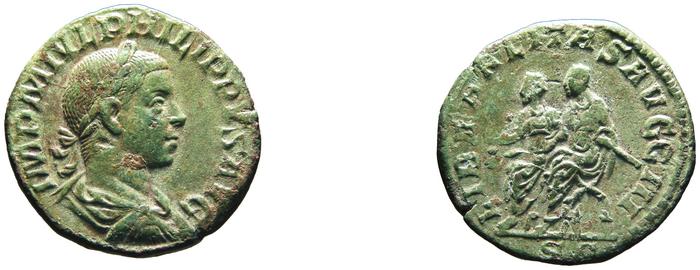 RIC IV Philip I 267A, реверс, Британский музей