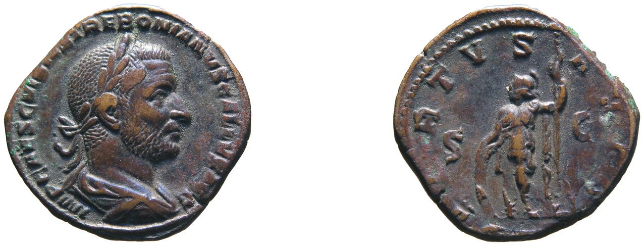 obverse RIC IV Trebonianus Gallus 126A