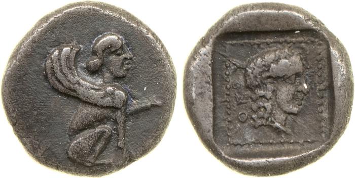 реверс Orou, Carian dynast Uncertain Carian mint G Konuk 2007a Type 3