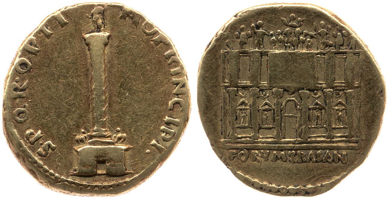 RIC II Trajan 255, аверс, bm