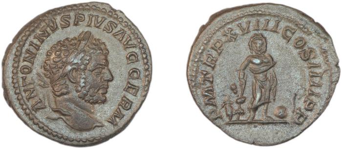RIC IV Caracalla 253, реверс, Британский музей